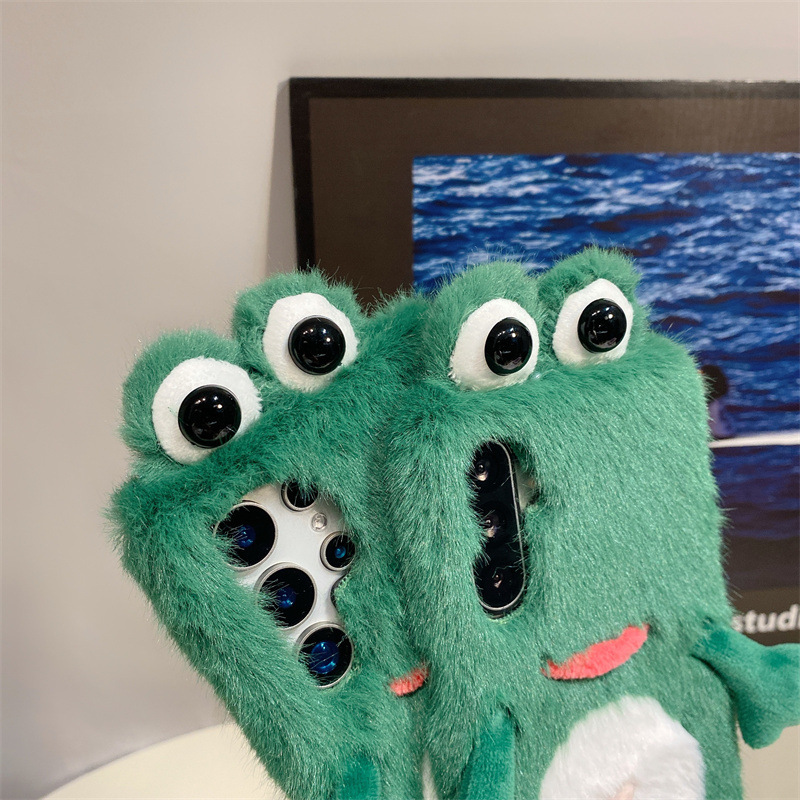 Plush Frog Phone Case, Cute Gr - Samsung Galaxy S24 评论和价格